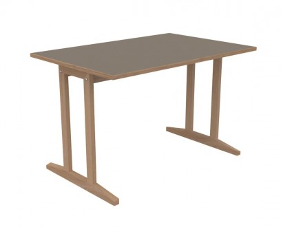 Table Soline piètement à dégagement latéral - 120x80 cm